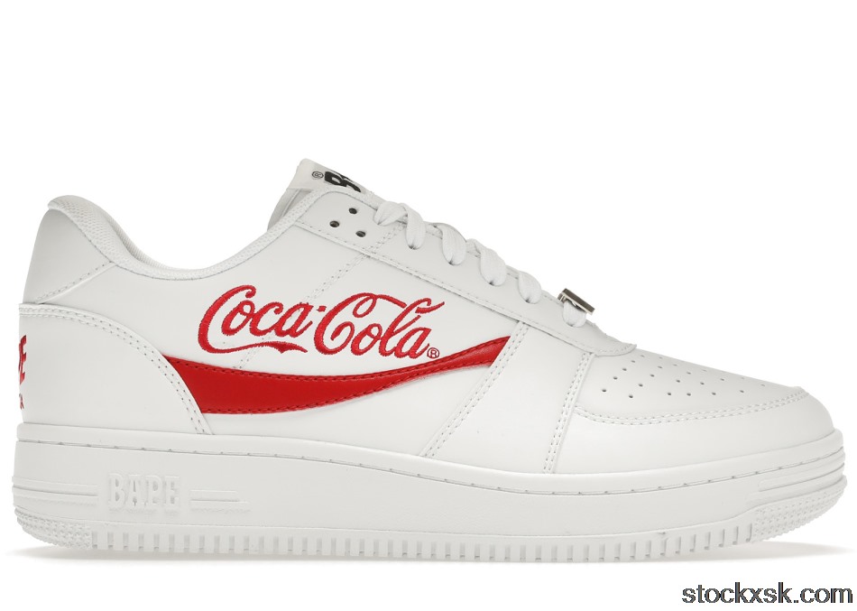 A Bathing Ape Bape Sta Low Coca-Cola White
