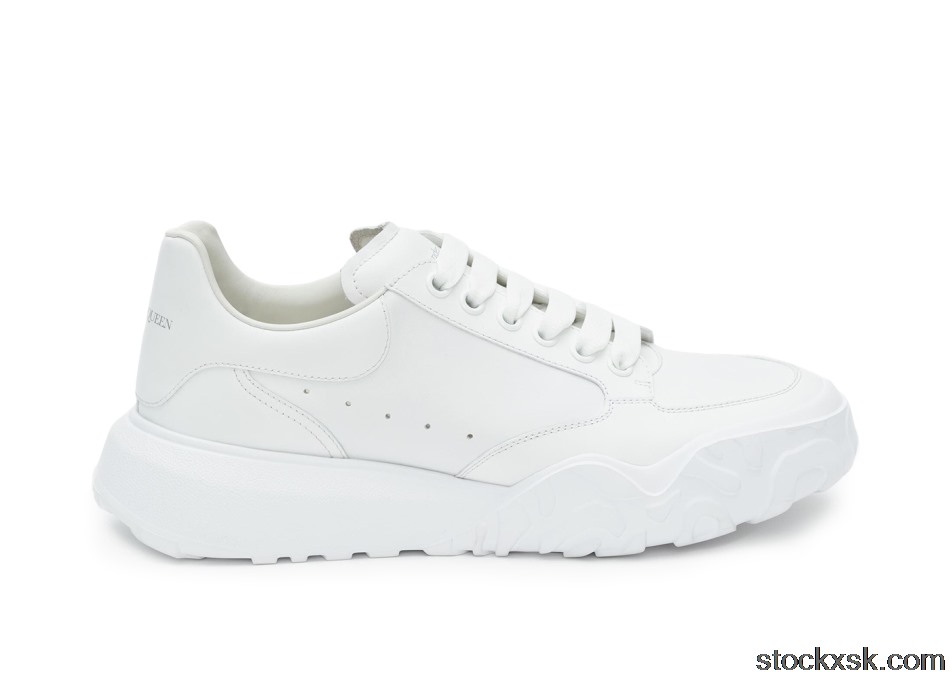 Alexander McQueen Court Trainers White Leather634619WIA989000
