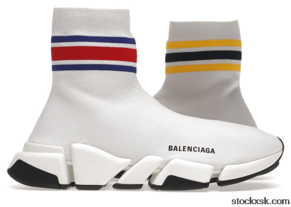Balenciaga Speed 2.0 White Stripe674617W2F609467