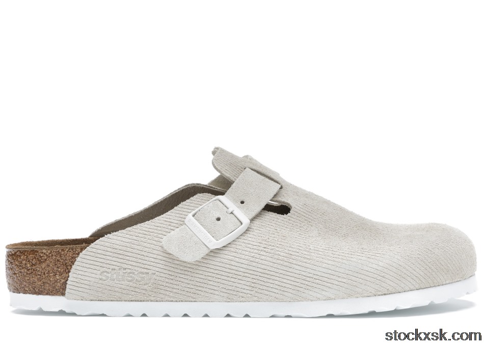 Birkenstock Boston Clogs Stussy Bone1019742