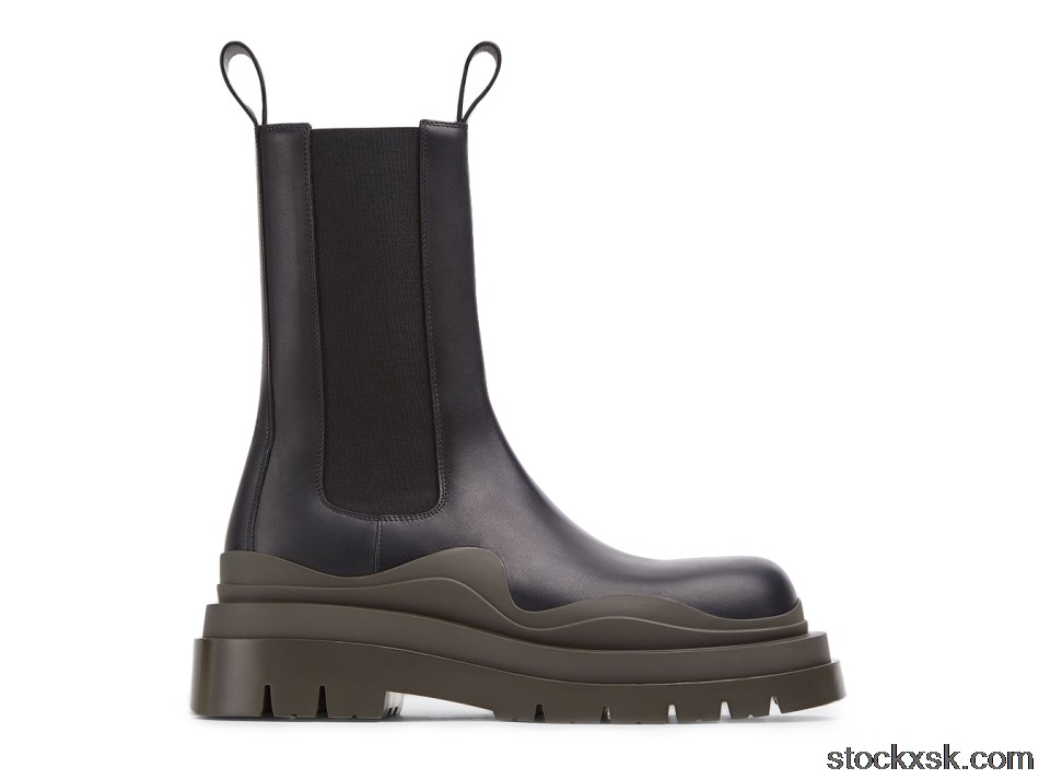 Bottega Veneta Tire Boot High Black Camping630284VBS501291