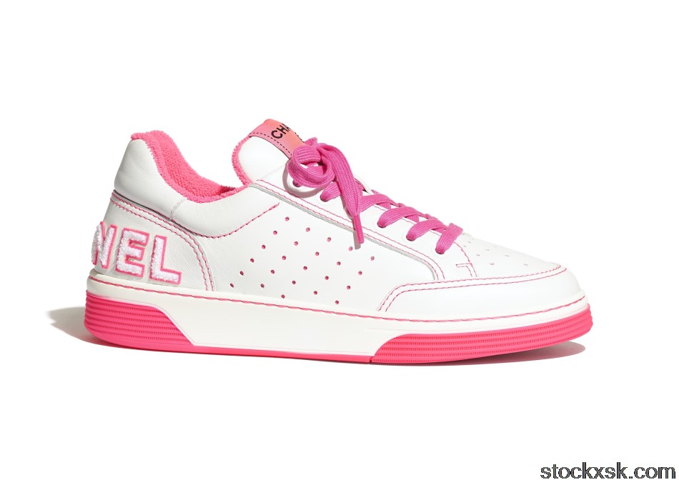 Chanel Sneaker White FuchsiaG35934 X51648 C8653