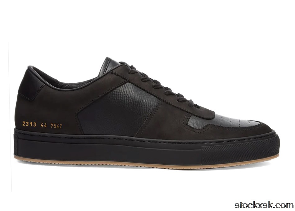 Common Projects BBall Low Leather Nubuck Black