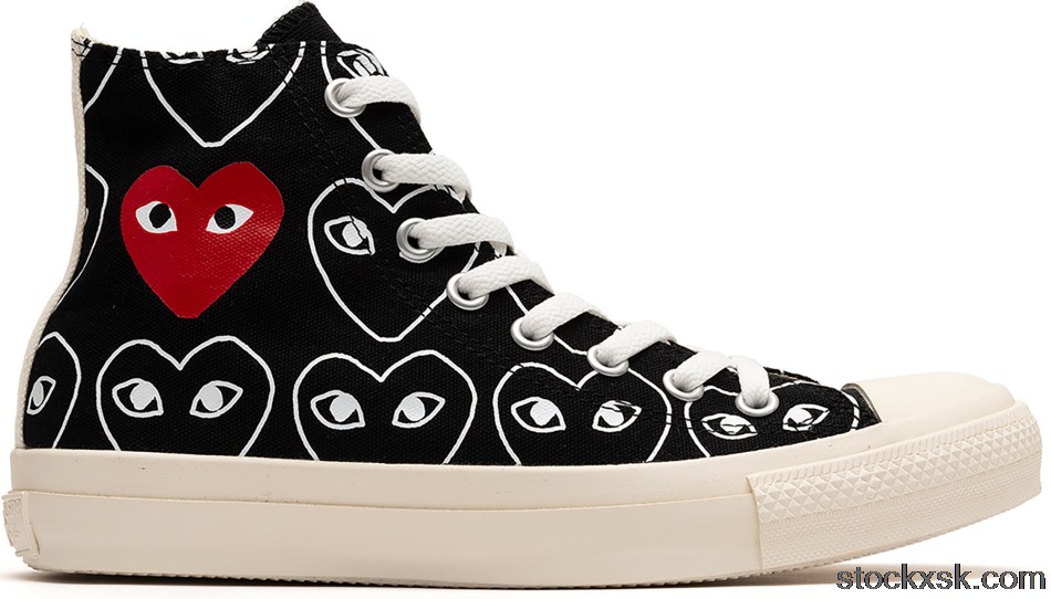 Converse Chuck Taylor All-Star 70 Hi Comme des Garcons Play All-Over Black