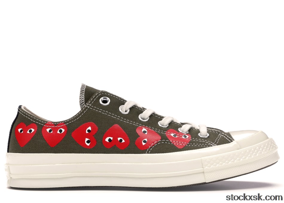 Converse Chuck Taylor All-Star 70 Ox Comme des Garcons Multi Heart Green162976C