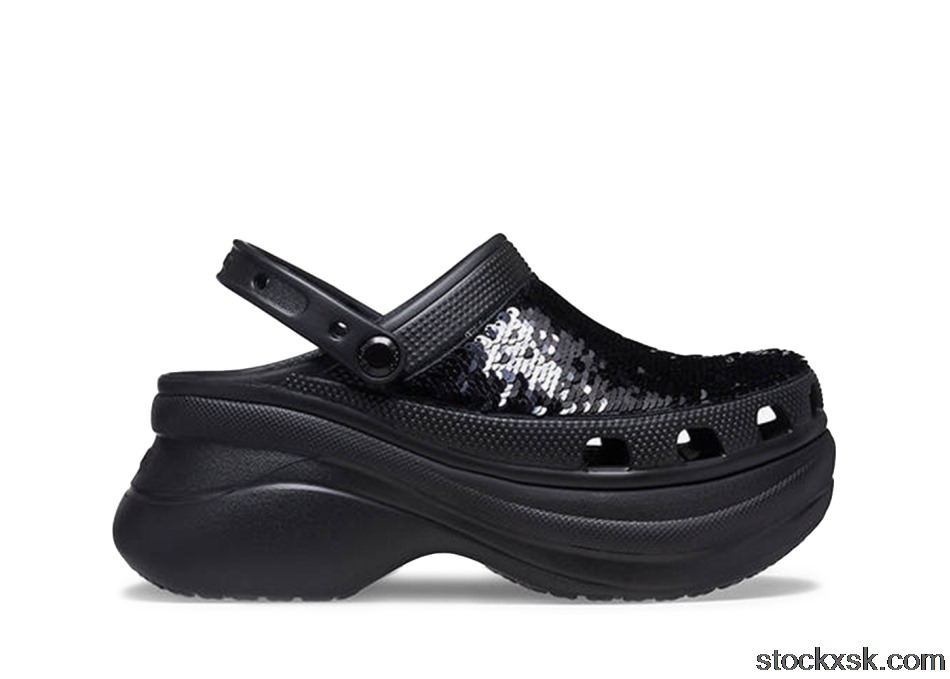 Crocs Classic Bae Clog Sequin Black