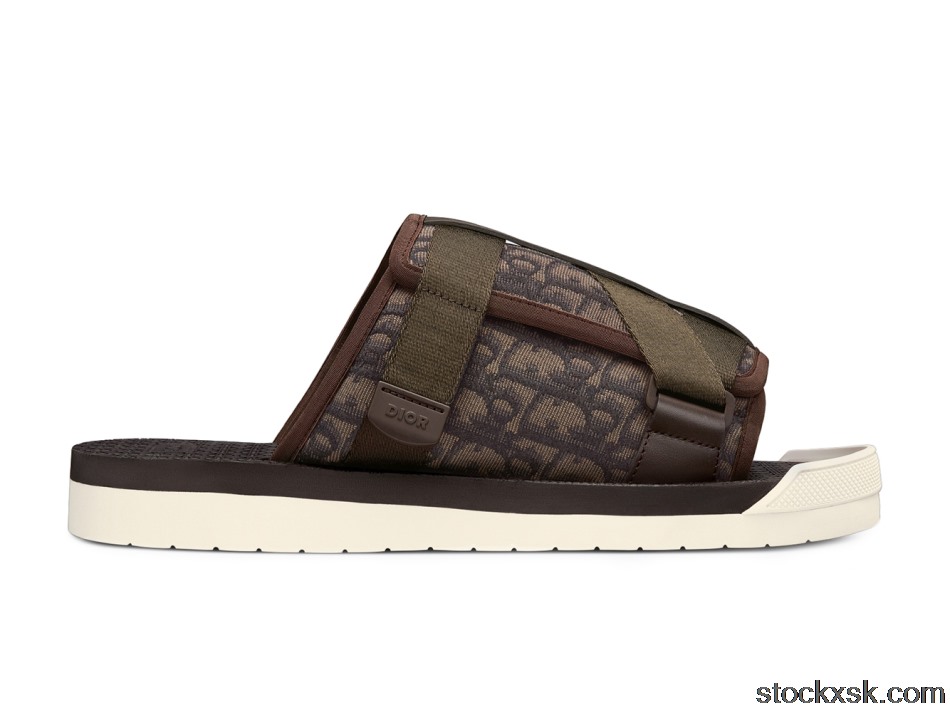 Dior Alpha Sandal Ebony Dior Oblique Jacquard3SA081YXV_H767