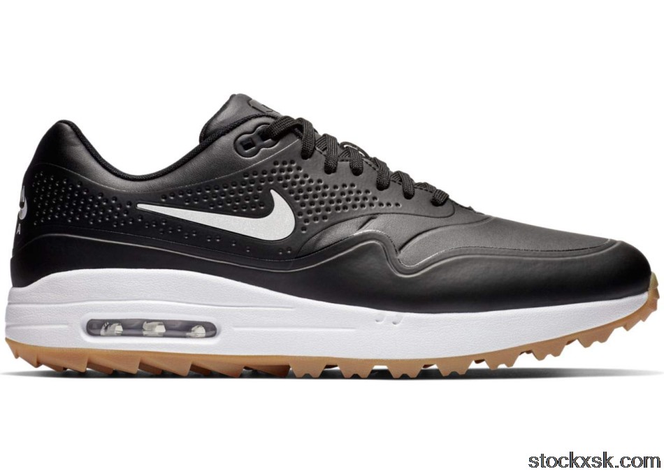 Nike Air Max 1 Golf Black Gum White SwooshAQ0863-001WHITESWOOSH