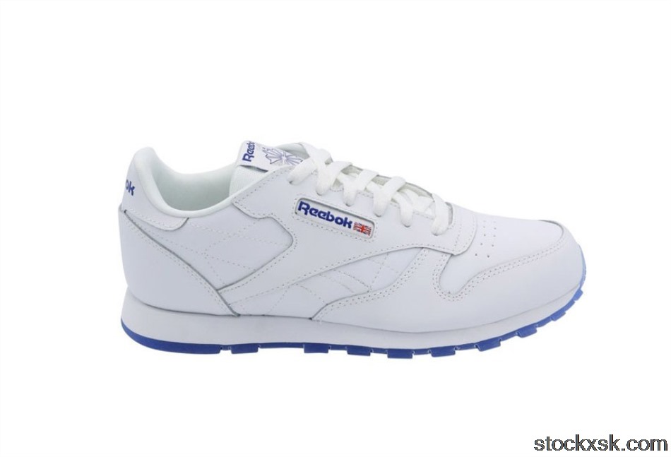 Reebok CL Leather Ice White Royal (GS)CN7334