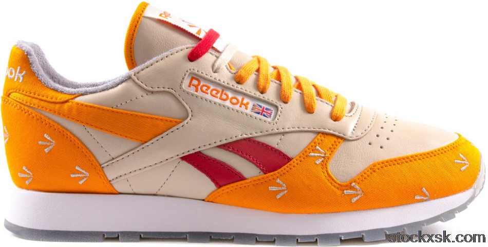 Reebok Classic Leather 30th Anniversary Gary Warnett Bone OrangeV59333