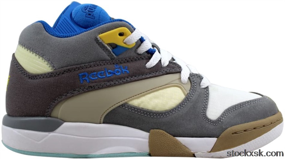 Reebok Court Victory Pump Flat Grey/Grey-Creme-BlueJ99007
