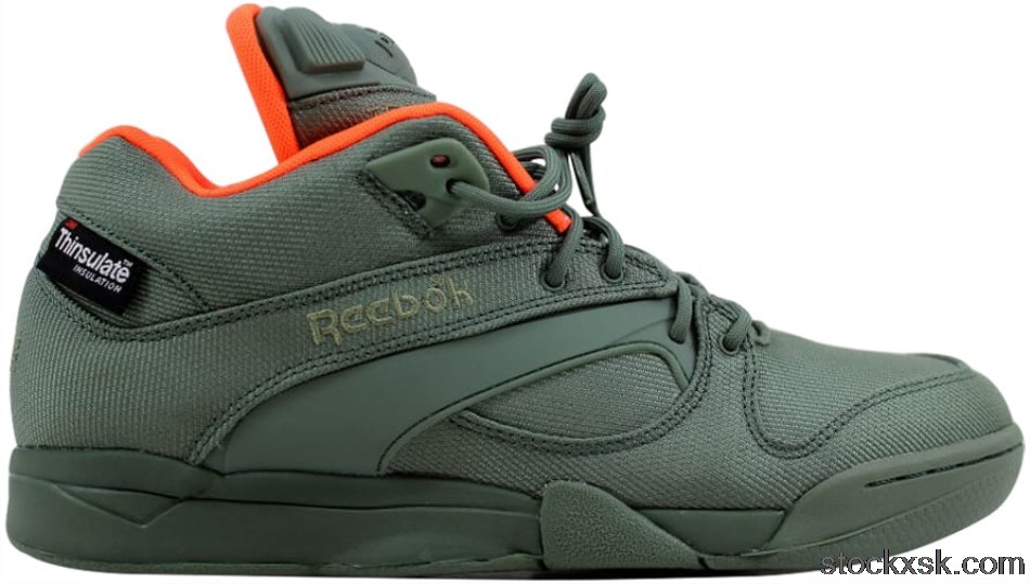 Reebok Court Victory Pump Tech Green/OrangeM48995
