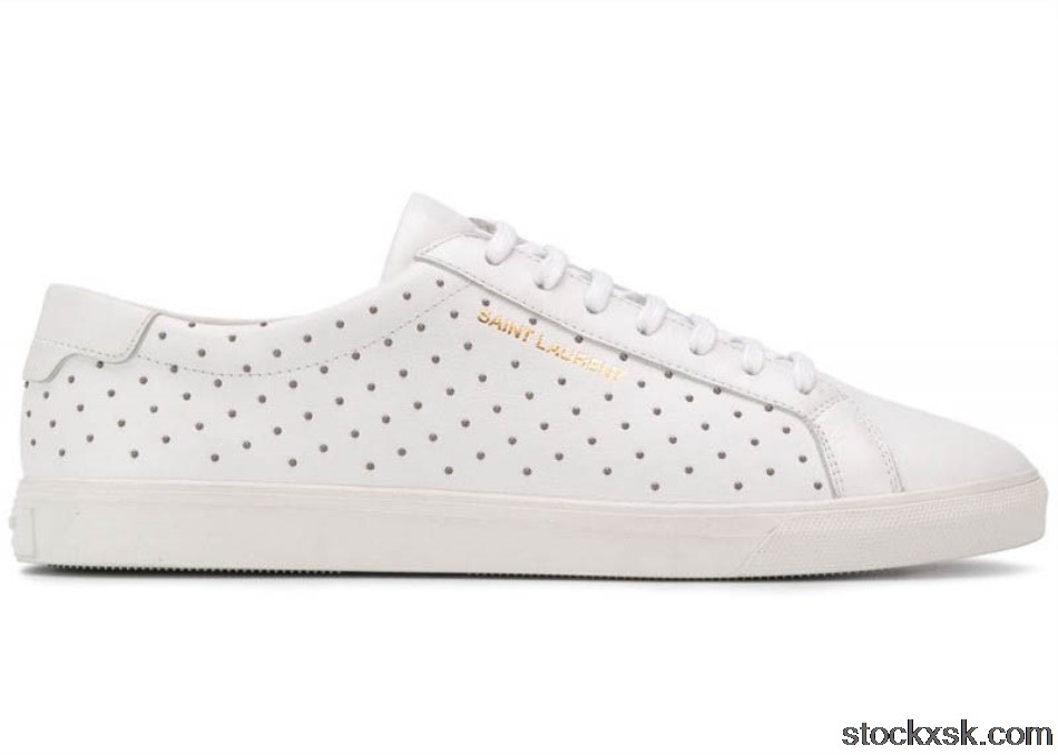 Saint Laurent Andy Signature White Stud5848260ZS5Y9030