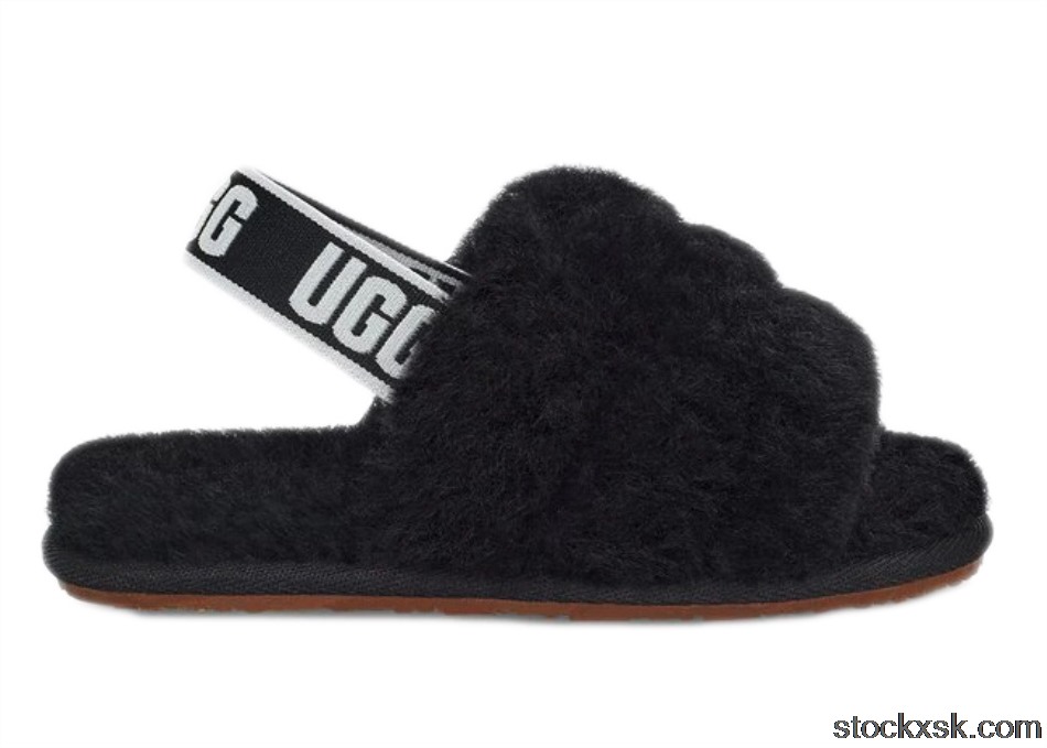 UGG Fluff Yeah Slide Black (Toddler)1098579T-BLK