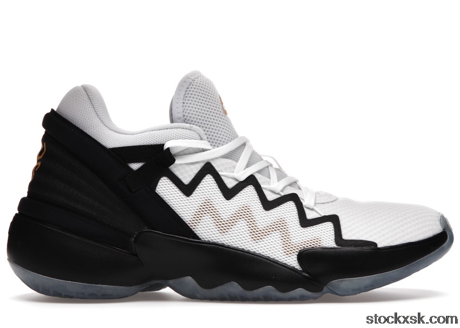 adidas D.O.N. Issue #2 White Black GoldFU7384