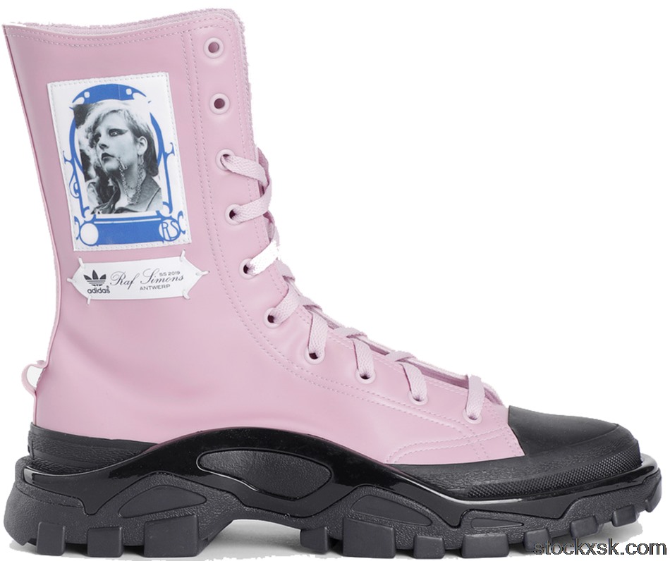 adidas Detroit High Raf Simons Pink BlackEE7941