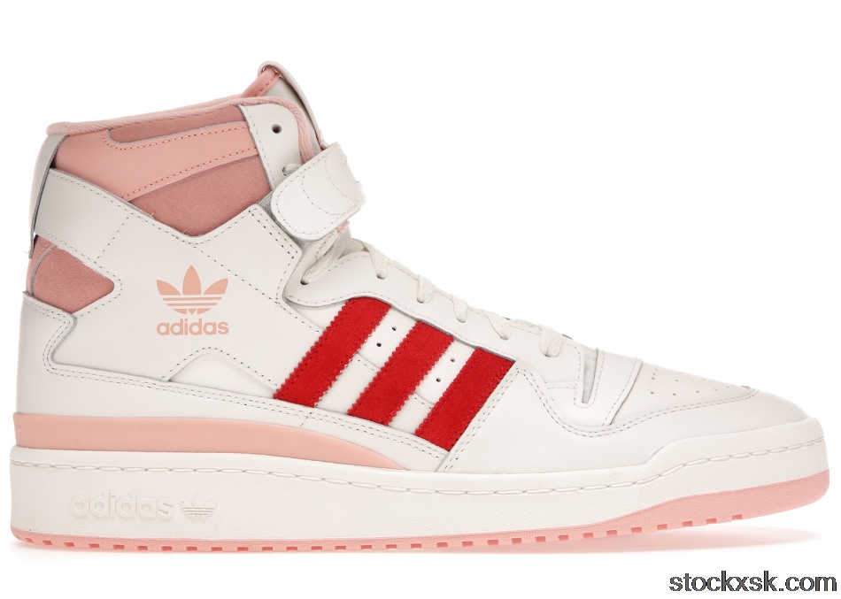 adidas Forum 84 Hi Off White Pink RedH01670