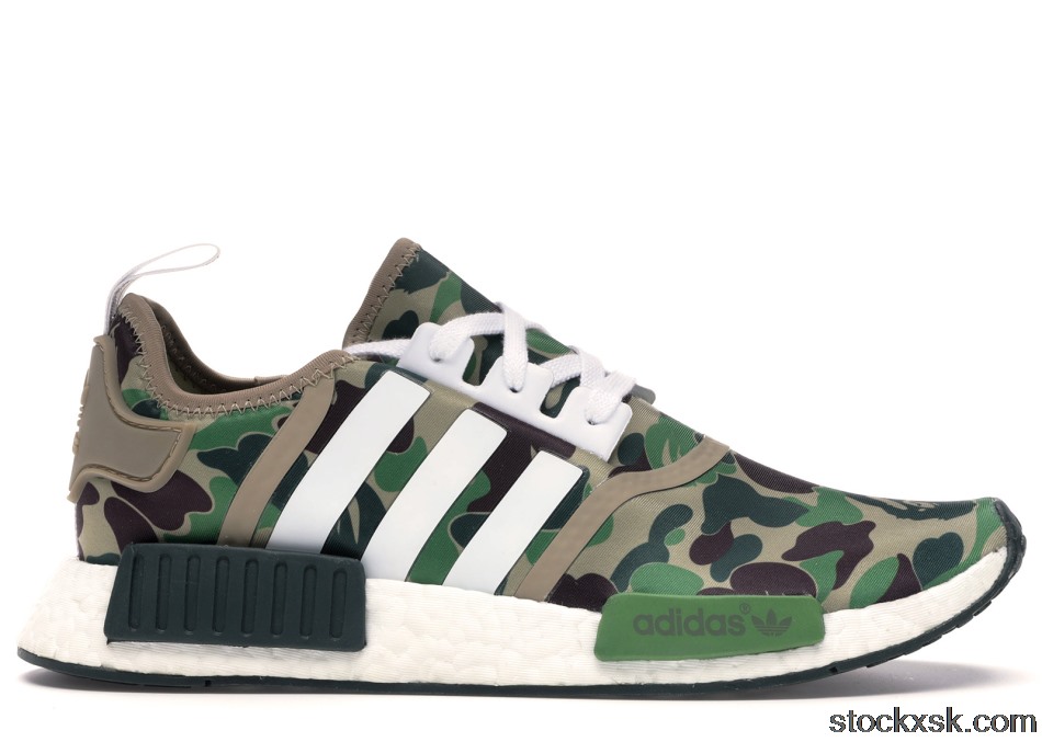 adidas NMD R1 Bape Olive CamoBA7326