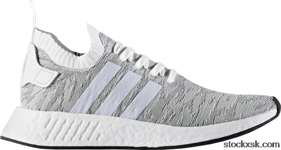 adidas NMD R2 Primeknit White BlackBY9410