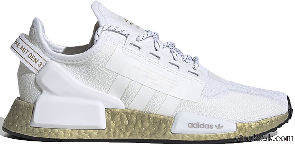 adidas NMD V2 Cloud White Gold Metallic (W)FW5450