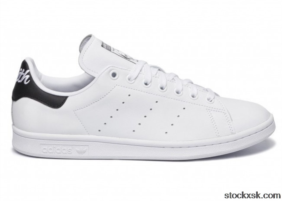 adidas Stan Smith White Black Cursive HeelEE5818